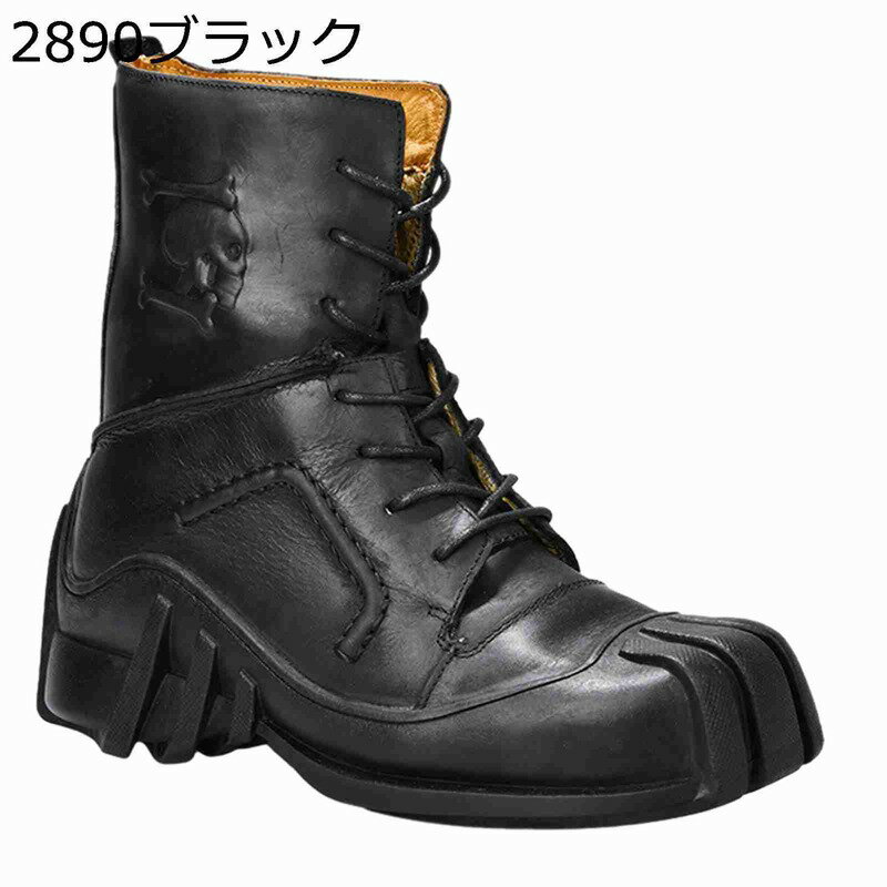 メンズ バイク用ブーツ 本革 ライダーブーツ 本革 冬春 軍靴 砂漠靴 ミドルカット レースアップ 防寒 ..