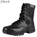 ミリタリーブーツ キャンプシューズ メンズ コンバットブーツ ゴアテックス ハイカット 釣り ハイキング 旅行 防滑 厚い底 耐摩耗性 衝撃吸収 蒸れない 履きやすい つま先ガード 簡単脱着