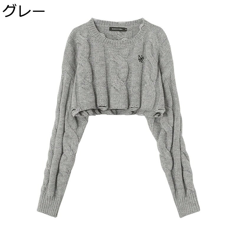 ショート丈 ニットセーター 春秋冬 レディース クルーネック セクシー 大きいサイズ あったかい ふわふわ ファッション 中学生 高校生 アウトドア カットソー プルオーバー トップス