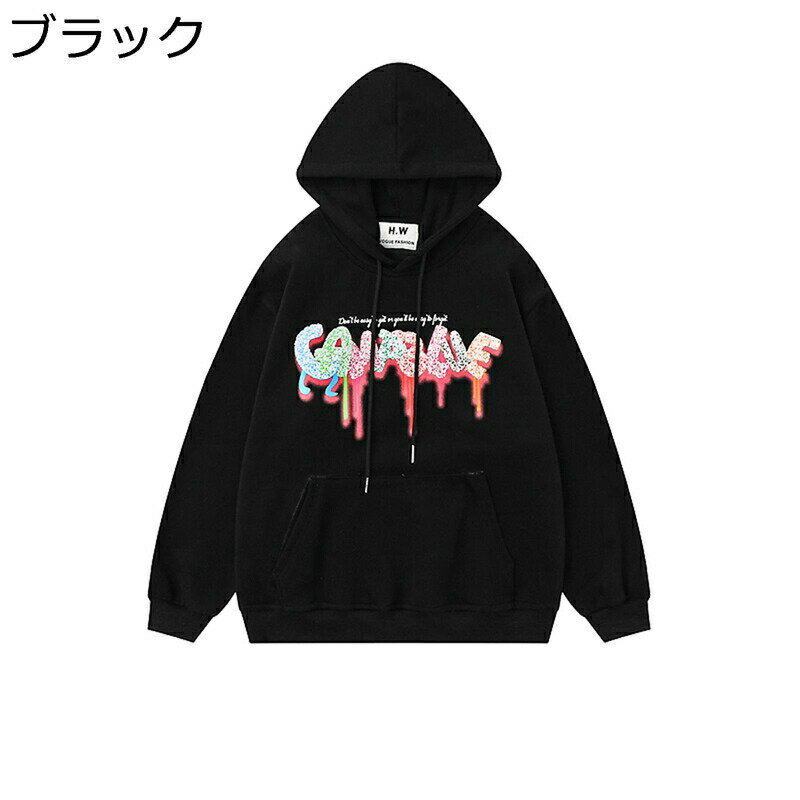 stan 蝶プリント フード付きパーカー 黒と赤 stan 蝶プリント フード