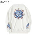 パーカー メンズ 長袖 プルオーバー スウエットパーカー 秋服 刺繍 丸首 通勤 カジュアル 純綿 ゆったり おしゃれ シンプル トレーナー 快適な レギュラー...