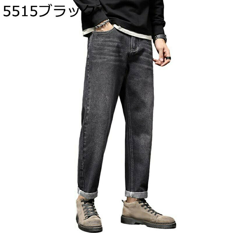 メンズ ストレッチデニムパンツ 裏起毛 秋冬 ジーンズ おおきいサイズ スリムフィット ロングズボン 着心地よい シルエット カジュアル リラックスウェア ストリート 通勤 通学 作業 釣り ゴルフ