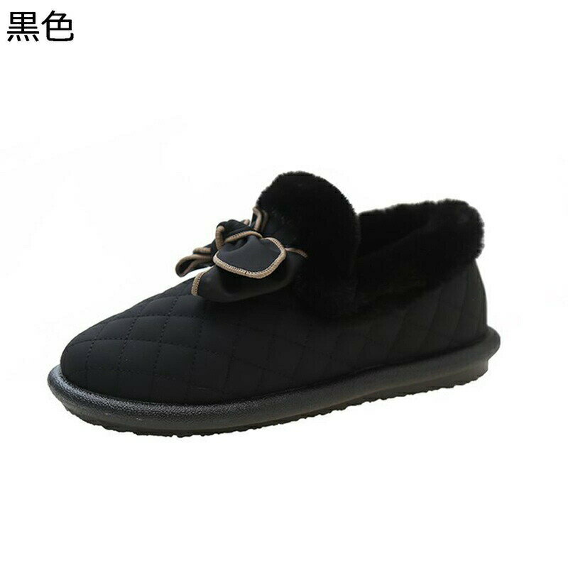 レディース スノーブーツ ショートブーツ 蝶結び ミドルカット 冬用 裏起毛 スリッポン 防寒 コンフォート 防水 防滑 綿靴 歩きやすい おしゃれ 短靴 ゴム底 大きいサイズ スノーシューズ スキー 雪道