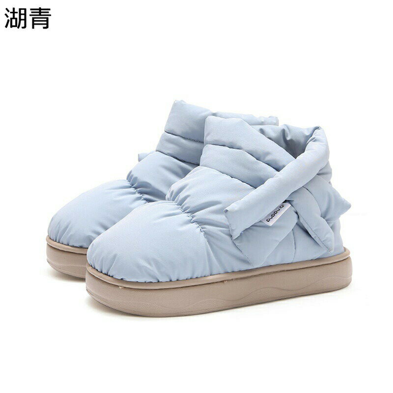 スノーブーツ 厚底 男女兼用 スノーシューズ 綿靴 クロス加工 秋冬用 ルームシューズ ゆったり 短靴 雪対策 ふわふわ ハイカット 防寒 ..