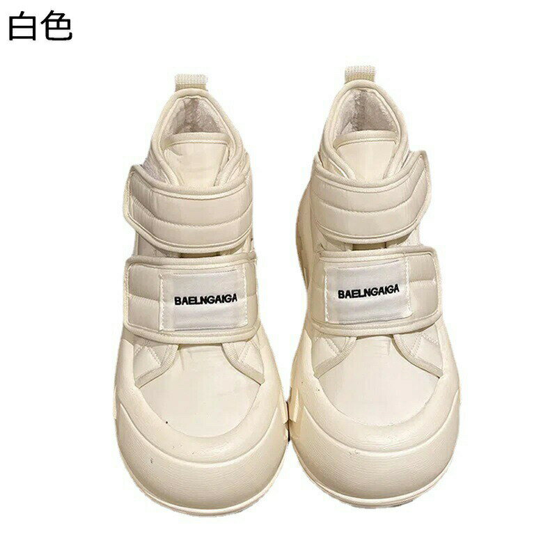 レディース 厚底 ウィンターブーツ ショートブーツ ハイカット ベルクロ 冬用 裏ボア 防寒対策 コンフォート 軽量 防水 防滑 綿靴 履きやすい 痛くない 短靴 撥水 厚底 ソフト スノーシューズ 通学