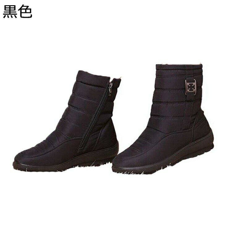 雪用 スノーブーツ ショートブーツ レディース ボア付き 綿靴 サイドジップ ゆったり 短靴 雪対策 ミドルカット 防寒 美脚 耐磨耗 安定感 履きやすい 防水 滑りにくい ウォーキング 室外 通勤 普段履き