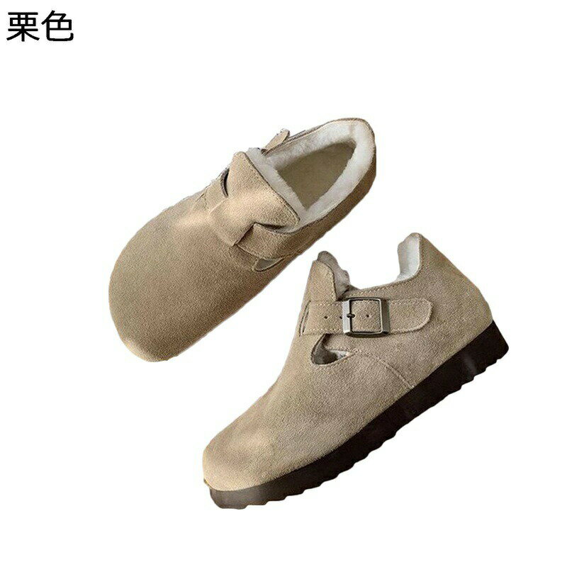 レディース ウィンターブーツ 厚底 ショートブーツ ショート丈 冬用 裏起毛 あったかい 防寒 インヒール スエード バックル 防水防滑 綿靴 履きやすい 短靴 耐磨耗 防水 雪用ブーツ アウトドア 通学