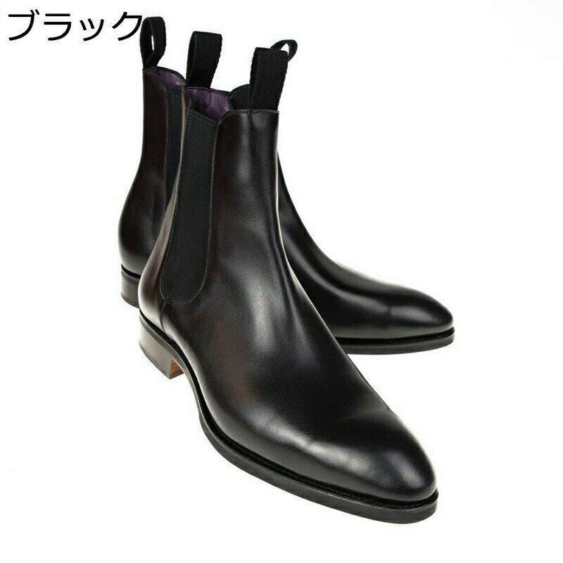 ショートブーツ チェルシーブーツ メンズ 革靴 サイドゴア 秋冬春 ハイカット バイク 短靴 暖か 保温 ..
