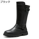 ロングブーツ ジョッキーブーツ メンズ 革靴 ライダー 乗馬ブーツ 男性用 バイクブーツ バックル カッコイイ 騎士 アウトドア 滑り止め 厚底 快適 サイドジップ 履きやすい 旅行 お出かけ 秋冬