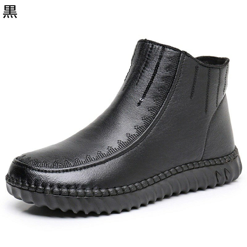 ショートブーツ スノーシューズ レディース ?色 無地 大きいサイズ サイドジップ ムートンブーツ 中高年 お母さん 牛筋製のソール 防寒ブーツ 裏ボア もこもこ 雪対応 防寒対策 防滑 冬 日常