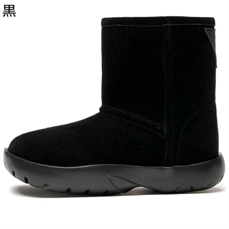 ムートンブーツ 短靴 レディース 本革 レザー スノーブーツ フェイクスエード 冬靴 厚底靴 防寒靴 雪用ブーツ 裏ボア もふもふ 雪対策 柔軟 撥水 耐洗 滑らない ファッション 女性 日常 秋 冬
