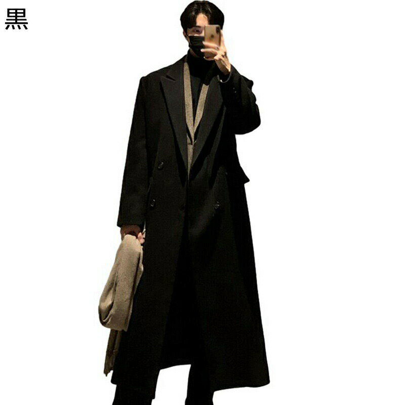 ラシャコート メンズ チェスターコート 春服 秋冬服 防寒 オーバーコート ロングアウター 防風 あったか 紳士服 テーラード ボタン留め..