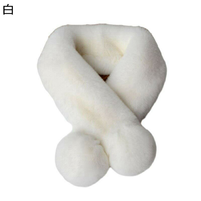 ボアマフラー ティペット ネックウォーマー レディース 秋冬 首巻き ふわふわ モコモコ ポンポン飾り あったか 厚手 スヌード 小顔効果 フェイクファー 柔らかい ギフト 普段着 お洒落