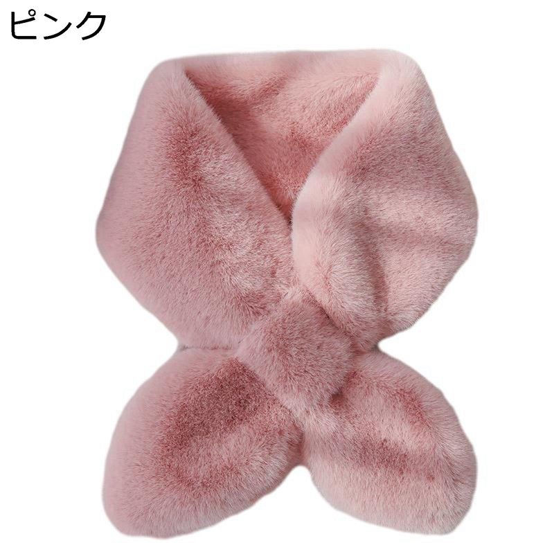 ぽかぽかティペット レディース用 マフラー エコファースヌード ネックウォーマー 厚手 保温性 秋 冬 ..