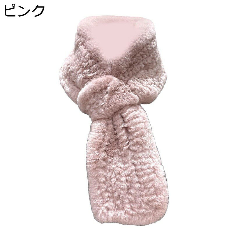 もこもこティペット マフラー レディース フェイクファースヌード 差し込み 秋冬用 首巻き ネックウォ..