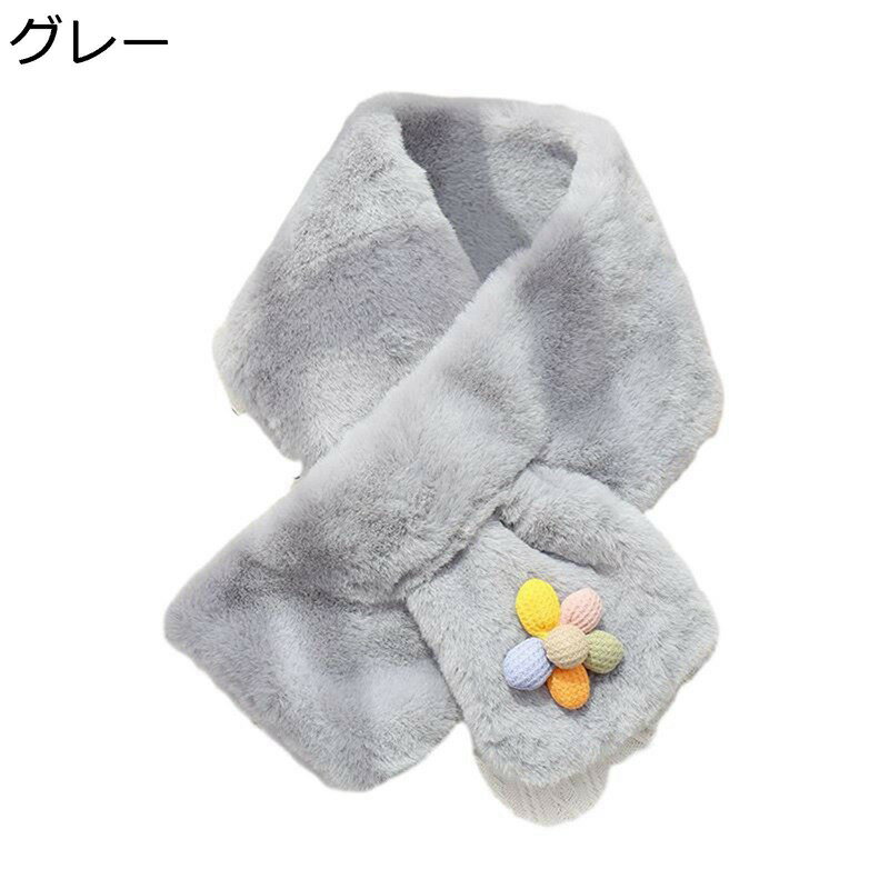 レディース ティペット フェイクファースヌード 冬用マフラー ネックウォーマー 花柄 防寒対策 首巻き 襟巻き 可愛い 女の子 ソフト ボリューム 厚手 クリスマスプレゼ ベーシック ファッション