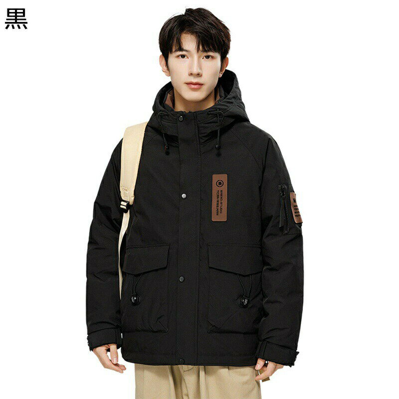 ダウンコート メンズ ダウンジャケット ダウンブルゾン 暖かい 秋冬物 90ダウン 腰丈 防寒アウター 着痩せ トップス 両側ポケット ベーシック ハイネック ユニセックス オシャレ カッコイイ 流行