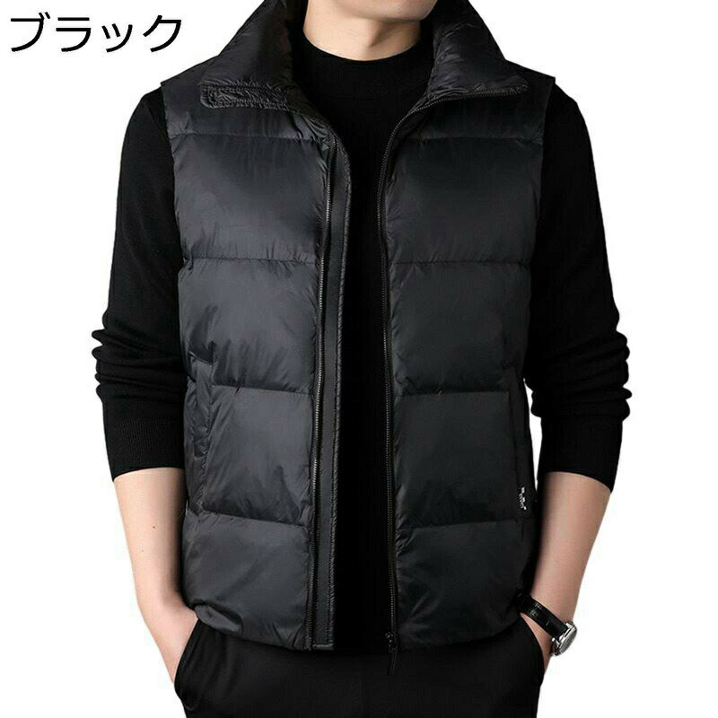 ダウンベスト メンズ 中綿ベスト 冬用ベスト 立ち襟 ビジネス 暖かい あったか 寒さ対策 無地 ベスト カジュアル アウター フイット 通勤通学 ハイキング フィッシング 柔らかい 肌触り良い