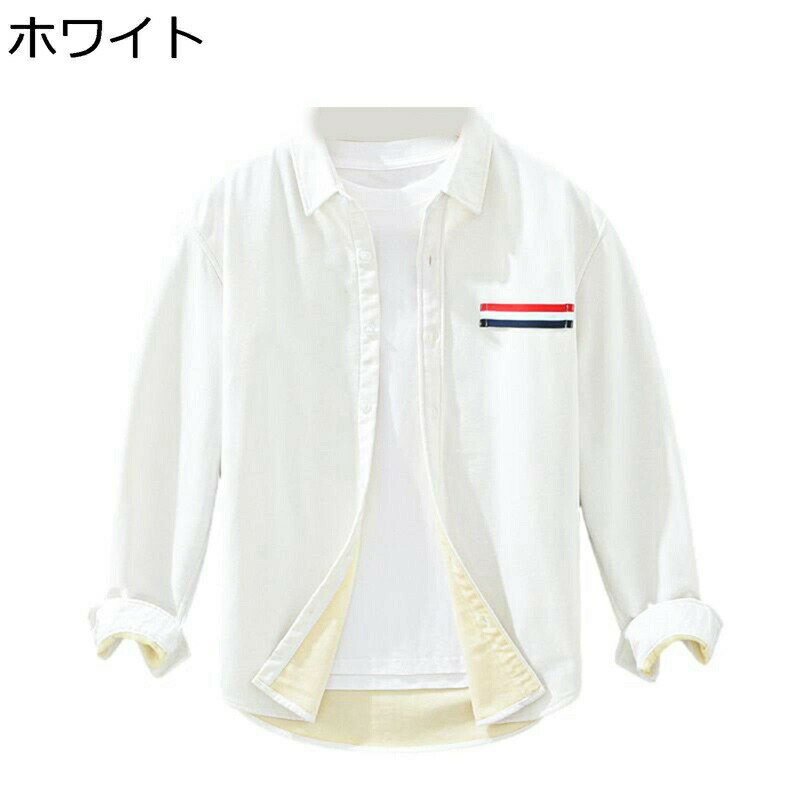 シャツ 冬用シャツ メンズ オックスフォードシャツ レトロ 無地 大きいサイズ 暖かい 保温 防寒 厚手 カジュアルシャツ シャツジャケット 長袖 羽織り 通勤 通学 上着