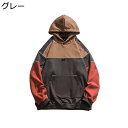 パーカー プルオーバー メンズ フード付パーカー 春秋冬 薄ボア 厚手 暖かい 保温 ゆったり 柔らい おしゃれ パッチワーク ストリート カジュアル 耐久性 ...