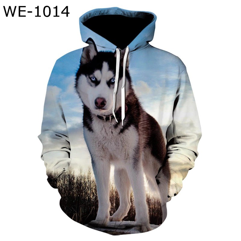 メンズ パーカー 大きいサイズ プルオーバー フード付きパーカー 3Dプリント オオカミ アメカジ おしゃれ 春秋 ゆったり ストリート 長袖 カジュアル 肌触りがいい 耐久性 ユニセックス