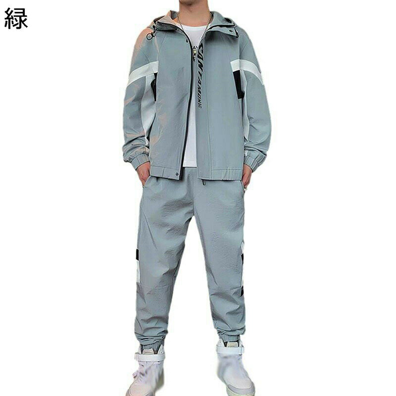 ジャージ メンズ セットアップ 長袖 パーカー ロングズボン 上下 ジップアップ 通気 伸縮性 プルオーバー トレーニング スポーツウェア 伸縮性 スウェット 通学 運動 アウトドア 秋冬服 トップス