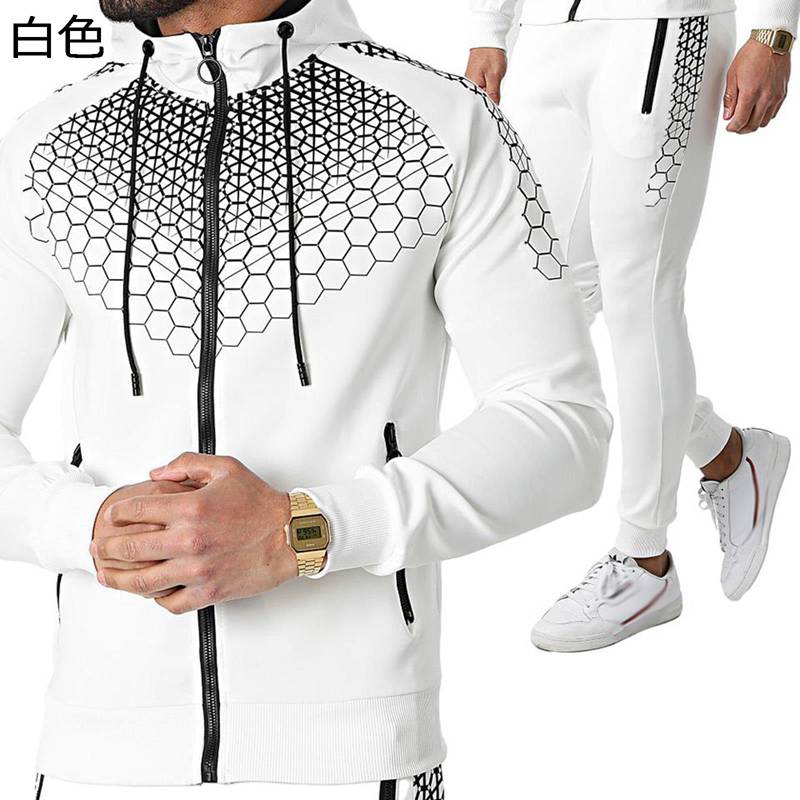 ジャージ メンズ 上下セット 長袖 フードパーカー 蜂の巣柄 フード ジップ 大きいサイズ 通気速乾 ロングズボン プルオーバー ランニングウェア スポーツ 伸縮性 通学 運動 アウトドア 秋服 上着