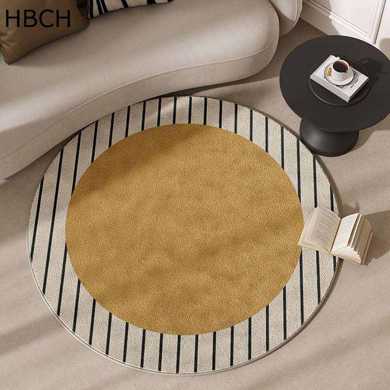 大判 洗えるラグ 円形ラグ レトロ ふわふわ モダン オシャレ カーペット 手触りよく 転倒防止 滑り止め 低反発 めくれない 丸洗いOK 雑貨 ホテル リビング 一人暮らし マイクロファイバー