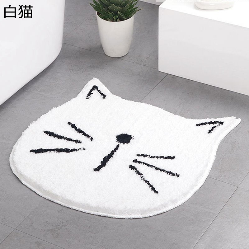 ラグ 猫柄 かわいい 極細繊維 フロアマット 敷物 冷房対策 カーペット ふわふわ 心地良い オシャレ やわらか 手触りよく 転倒防止 足元マット 雑貨 ホテル リビング ベッド ルーム 一人暮らし