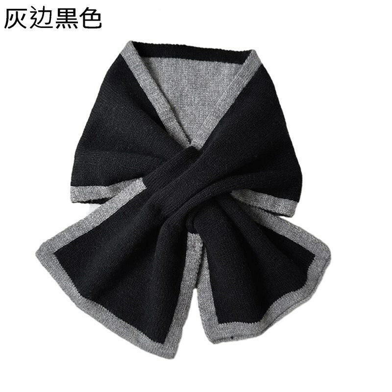 ティペット ニット レディース クロスマフラー バイカラー 小顔効果 首巻き お洒落 ファースヌード 綿 ..