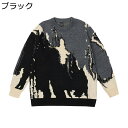 ダメージ風セーター クルーネック レディース メンズ カットソー ゆったり ふわふわ 柔らかい 保温 暖かい ファッション プルオーバー トップス 通勤 通学 クリスマス 新年 秋冬服 大きいサイズ