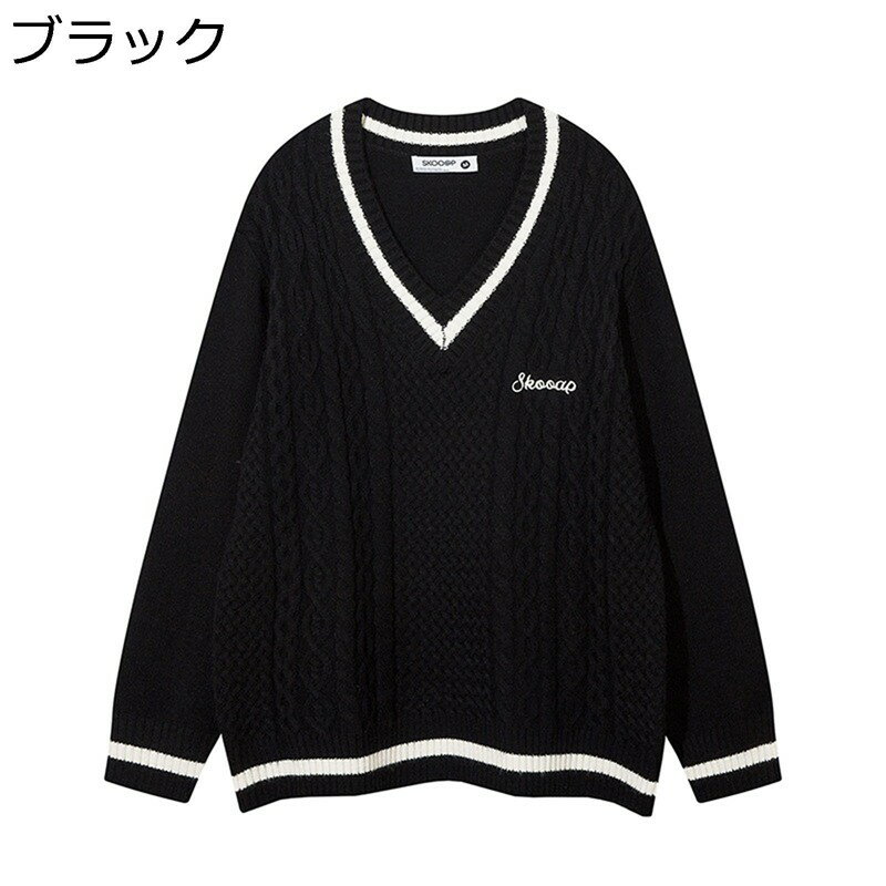 ニットセーター 学生 Vネック カットソー プルオーバー レディース メンズ あったかい ふわふわ ゆったり カジュアル トップス ギフト お誕生日 普段着 秋...