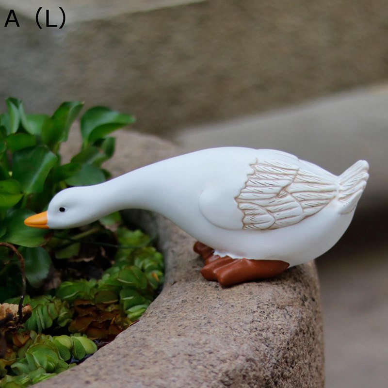 ガーデン装飾 テーブル置物 ガーデンオーナメント アヒル ダック 小彫像 可愛い 庭 オーナメント 樹脂ガーデン装飾 防水 耐久 カントリー雑貨 園芸用品 インテリア 部屋 お庭 屋外 玄関 出窓 階段