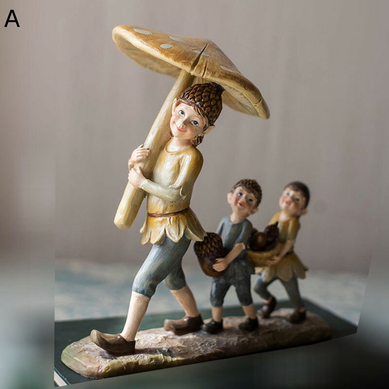 ガーデンオーナメント 精霊 フェアリー ガーデニング 樹脂 室内外の置物 小彫像 可愛い 装飾 ガーデンオブジェ オブジェ 防水 耐久性 ガーデン雑貨 庭 飾り 園芸 インテリア雑貨 北欧 ベランダ 庭園