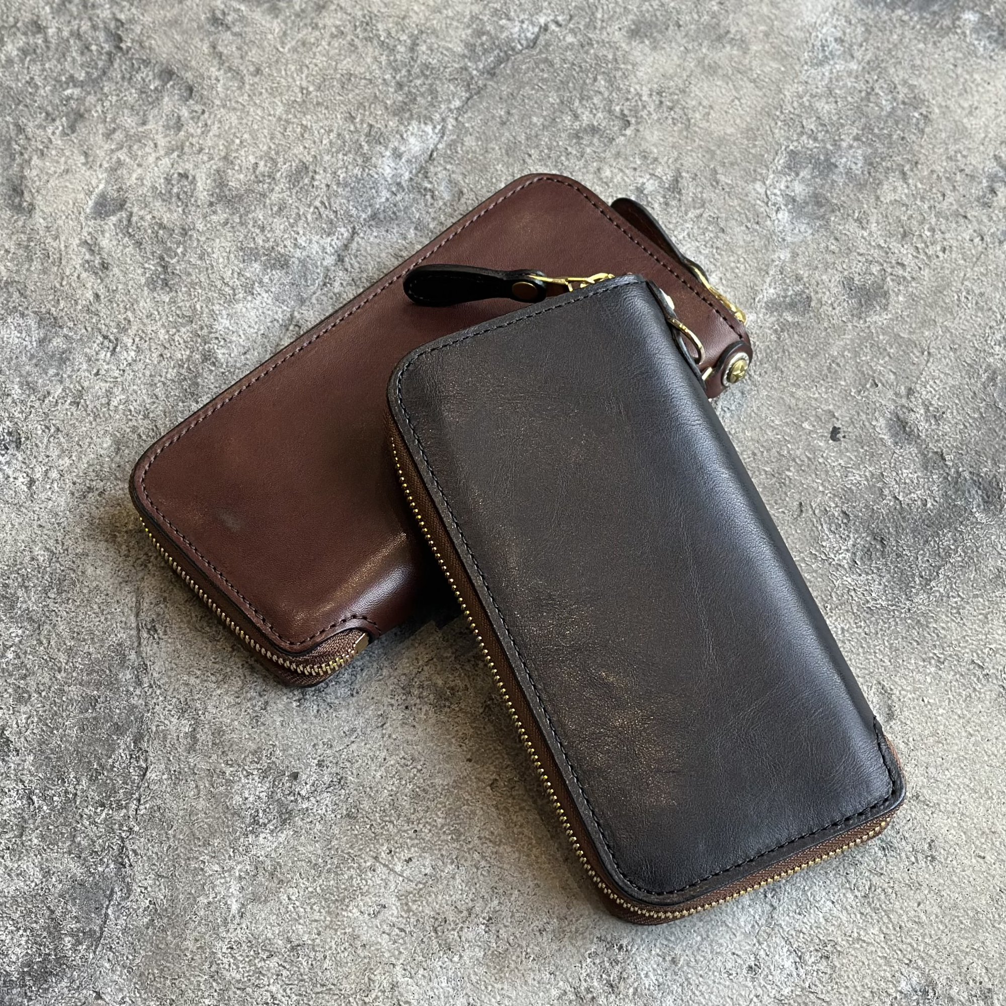 【KC,s】ケーシーズ ウォレット ラウンドジップ2 ヴィンテージホースハイド 馬革 ラウンドファスナー ロングウォレット 本革 日本製 ブランド レザーウォレット 革財布 長財布 大容量 メンズ レディース コインポケット 小銭入れ カードポケット お札入れ 無地