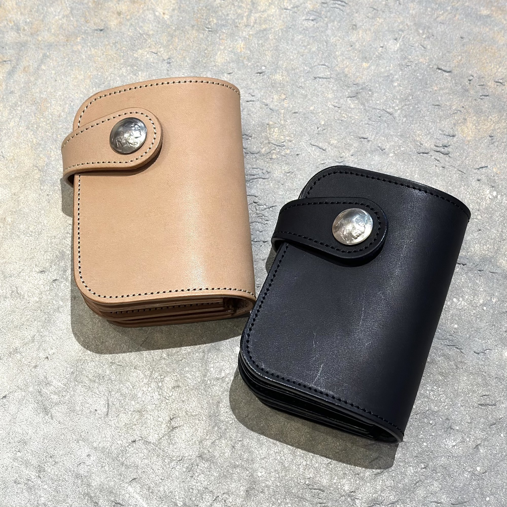 【KC,s】ケーシーズ ロングビルフォールド ミドル カウハイド KSB519 二つ折り財布 大容量 カード入れ 小銭入れ お札入れ アメカジ エイジング 経年変化 おしゃれ ブランド 日本製