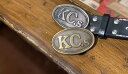 【KC,s】ケーシーズ バックル トロフィー ベルト幅38mm KYV038 オリジナルバックル ベルト用 大きめ ロゴデザイン ロゴ ニッケル 銀色 真鍮 ブ...
