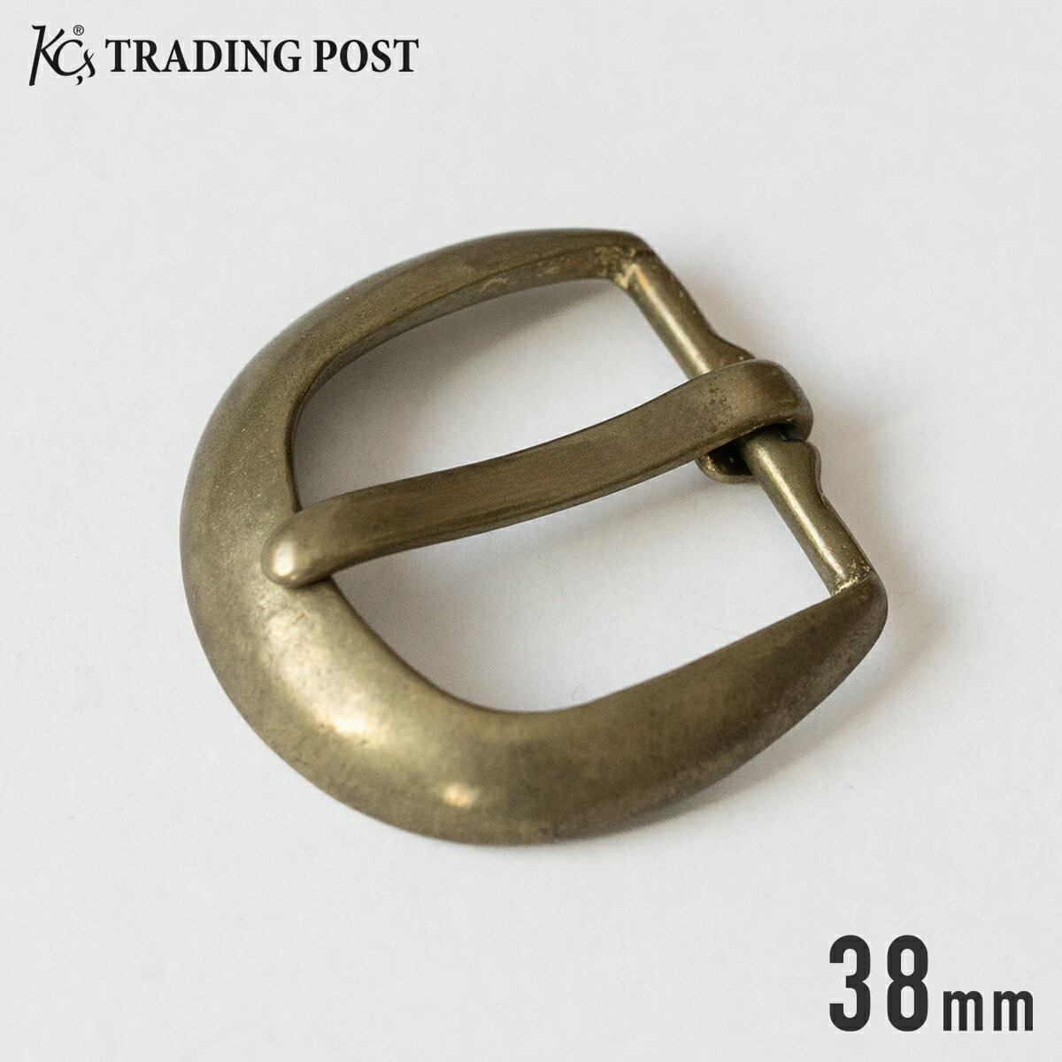 【KC,s】バックル ベルト幅38mm ベルト用 ハーネスベルト 大きめ 銀色 真鍮 ブラス 金色 日本製 メンズ レディース ペア お揃い バックルのみ ケーシーズ ケイシイズ