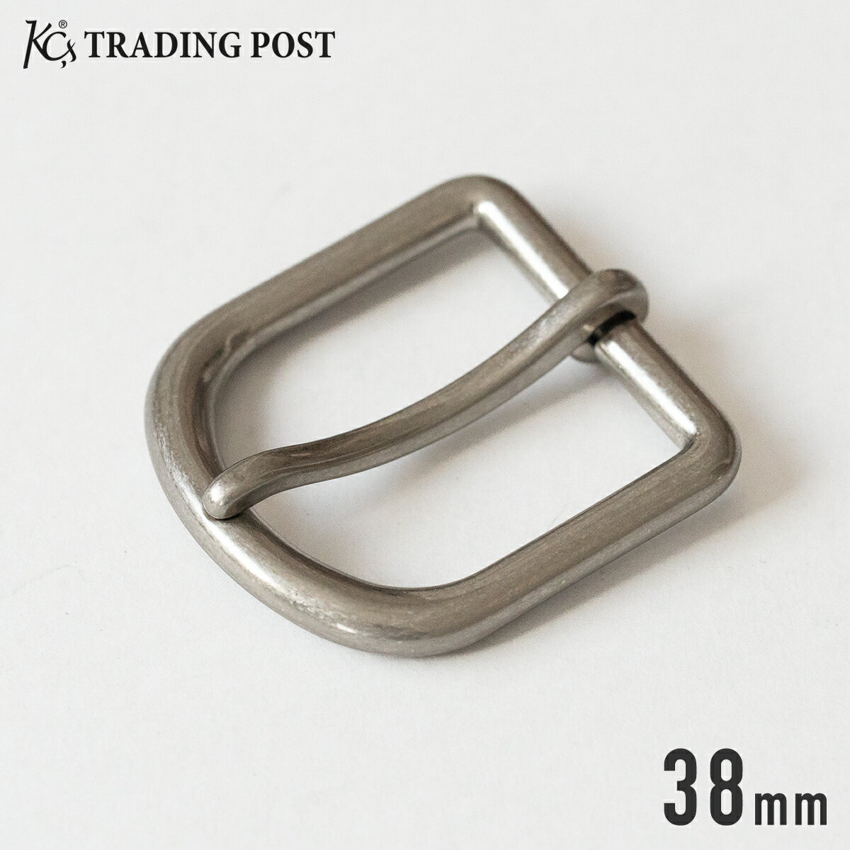【KC,s】ハーネスバックル ベルト幅38mm ベルト用 ハーネスベルト 大きめ 銀色 シルバー 日本製 メンズ レディース ペア お揃い バックルのみ ケーシーズ ケイシイズ