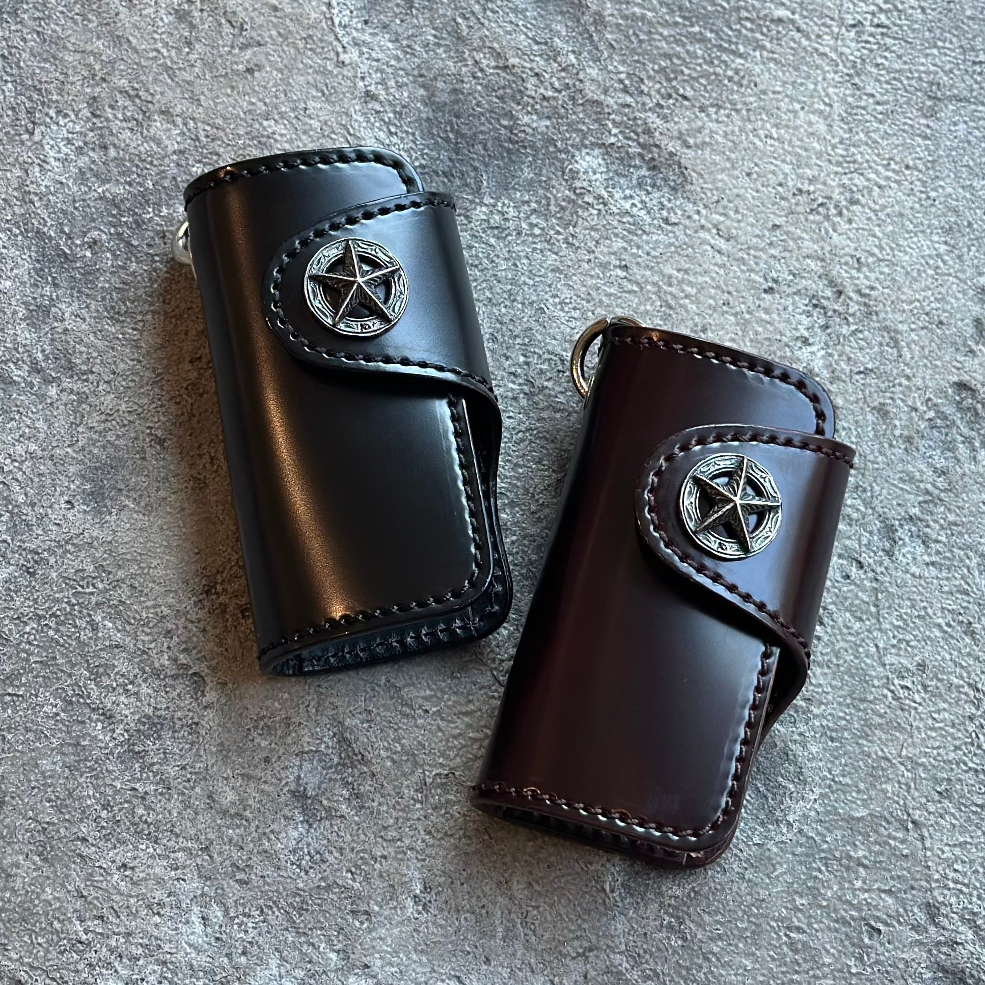 【KC,s】ケーシーズ キーケース ハンギング コードバン 本革 高級 レザー 馬革 おしゃれ 日本製 ブランド メンズ レディース アメカジ 経年変化 エイジング キーホルダー キーリング ナスカン ベルトループ バッグ コンチョ シェルコードバン