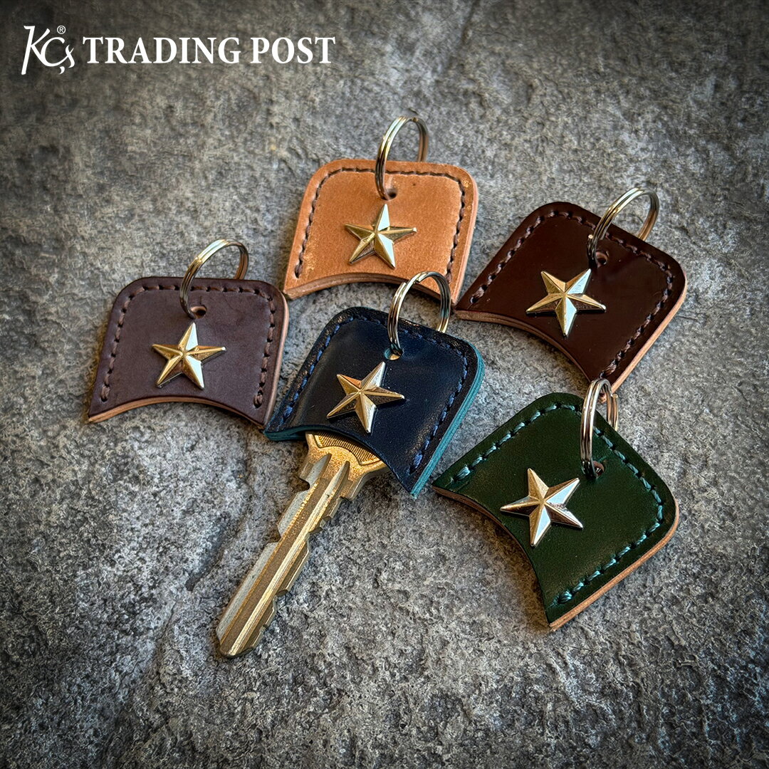 【KC,s 限定商品】キーカバー バーンスター コードバン 本革 馬革 キーホルダー アメカジ バイカー 鍵収納 日本製 スタッズ プレゼント メンズ レディース kcs KC's ケーシーズ ケイシイズ