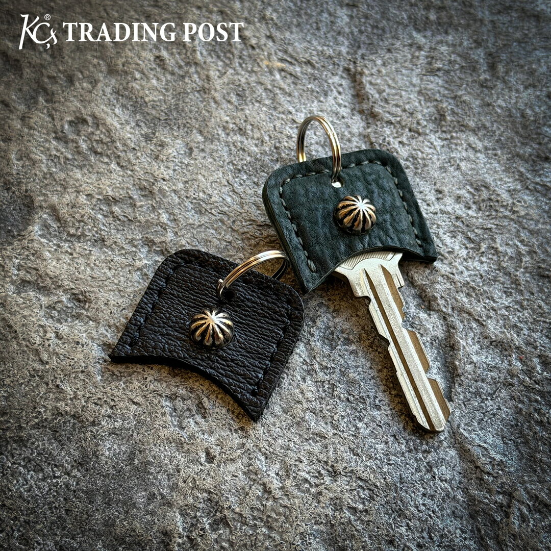 【KC,s 限定商品】キーカバー スタッズ シャーク 本革 サメ革 キーホルダー アメカジ バイカー 鍵収納 日本製 スタッズ プレゼント メンズ レディース kcs KC's ケーシーズ ケイシイズ