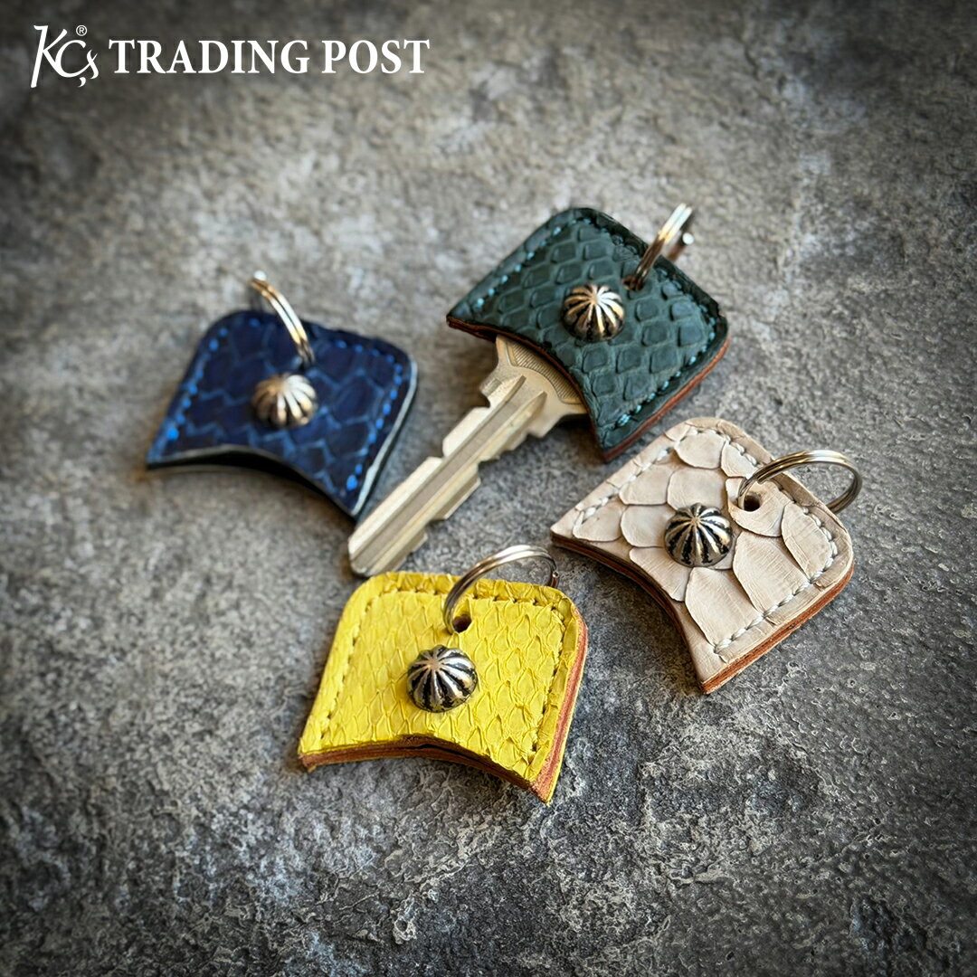 【KC,s 限定商品】キーカバー スタッズ マットパイソン 本革 蛇革 キーホルダー アメカジ バイカー 鍵収納 日本製 スタッズ プレゼント メンズ レディース kcs KC's ケーシーズ ケイシイズ