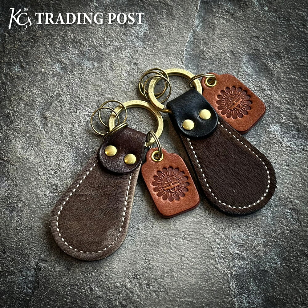 樂天商城 - 【KC,s】キーリング ヘアーカーフキーホルダー 本革 栃木レザー 牛革 ボア サンフェイス アメカジ ネイティブ アメリカン インディアンジュエリー ブランド 日本製 ケーシーズ ケイシイズ kcs KC's