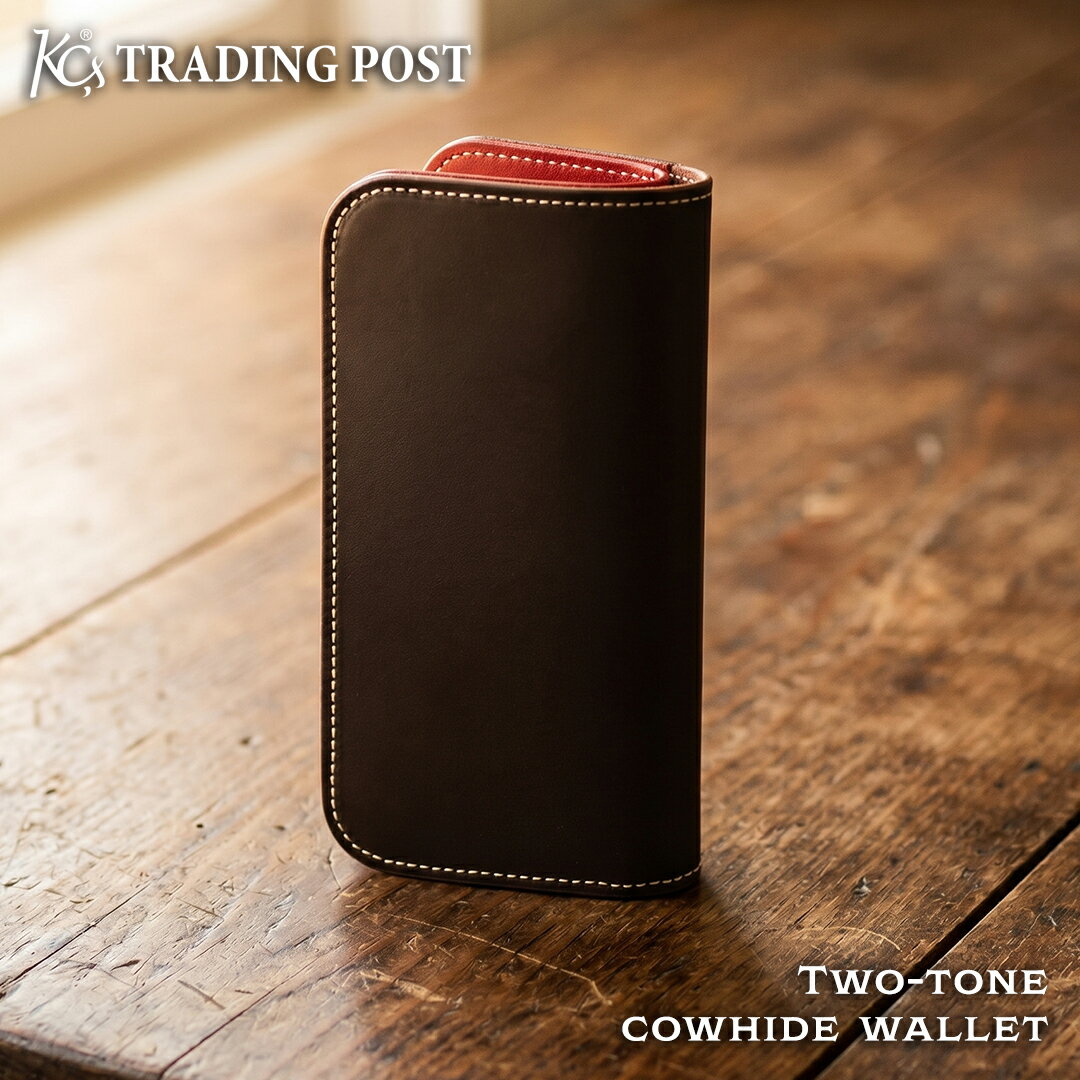 樂天商城 - 【KC,s】ケーシーズ ウォレット ツートーン カウハイド KNW071 ロングウォレット 長財布 2トーン ツートンカラー 無地 メンズ レディース ペア お揃い アメカジ おしゃれ ブランド 日本製 レザー 本革 牛革 大容量