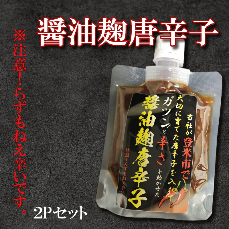 辛い！醤油麹唐辛子 140g×2袋 甘くて辛いので魚や肉に合います。 バーベキュー BBQ や キャンプ にもおすすめです。