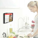 タブレット壁マウント TFY キッチン壁マウント タブレットやスマートフォン用 キッチン バスルーム 寝室 読書部屋などに ホワイト
