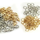 【BEAUTY PLAYER】カニカン パーツ 100個 丸カン5mm200個 メガネチェーン ネックレス ブレスレット アンクレット 金具 留め具 アクセサリ...