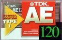 ノーマルポジション120分説明 TDK カセットテープ いい音設計 120分 AE-120F ノーマルポジション いい音設計