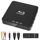 ブルーレイDVDプレーヤー、1080P スーパーミニディスクプレーヤー、DVD、CD、USB DTSサウンドサポート、内蔵PALNTSC同軸2.0USB、Blu-rayリージョンA / 1、リージョンフリー非ブルーレイディスク、HDMI AVケーブル付き(2)